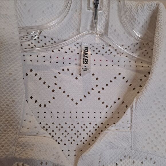 EleVen By Venus Williams Preppy Feminine Devotion Polo Tennis Shirt Whit… - Picture 3 of 9